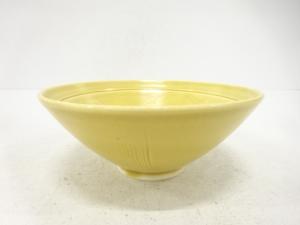 作家物　線彫文　茶碗（保護箱付）